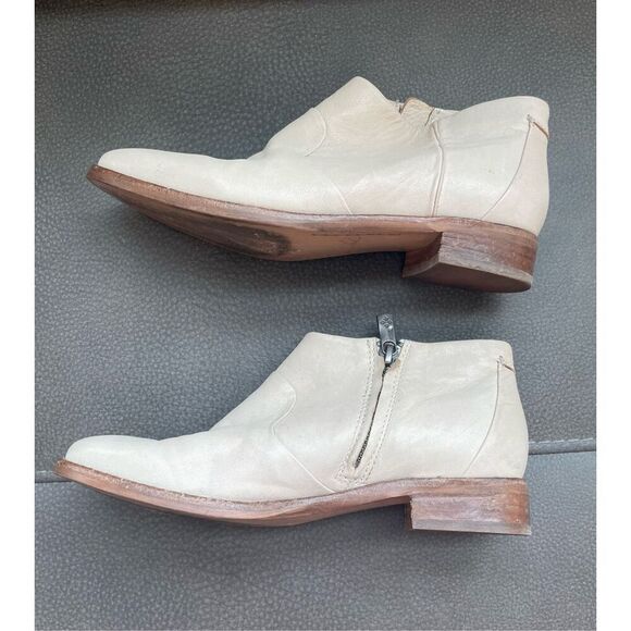 Patricia Nash Carla Women Shoes Ankle Bootie Bone Leather - Picture 3 of 7